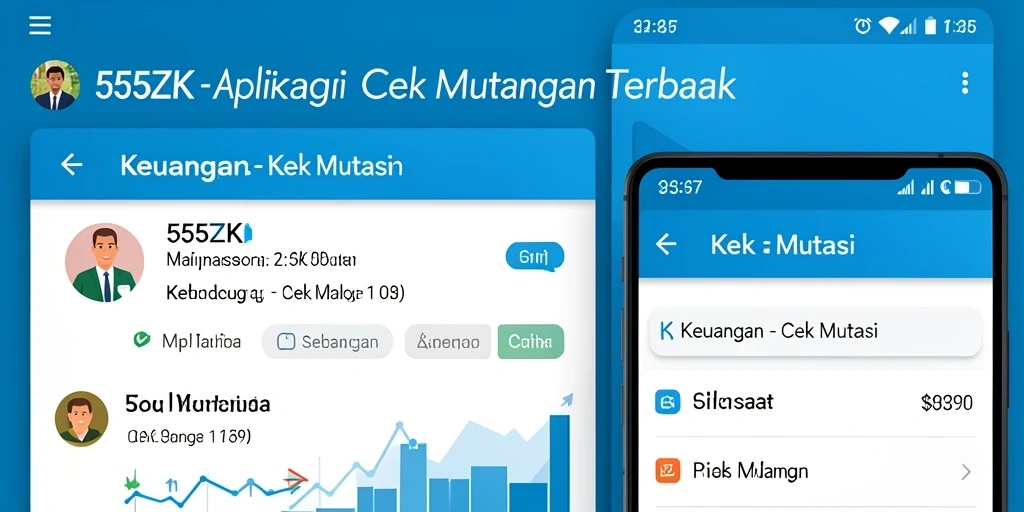 Tampilan antarmuka aplikasi Cek Mutasi 555ZK.