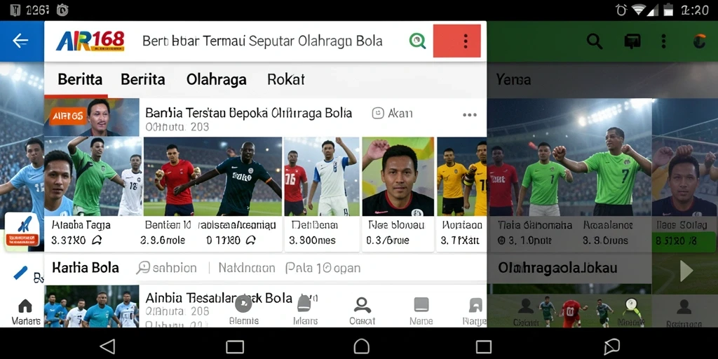 Tampilan antarmuka AIR168 yang modern dan informatif.