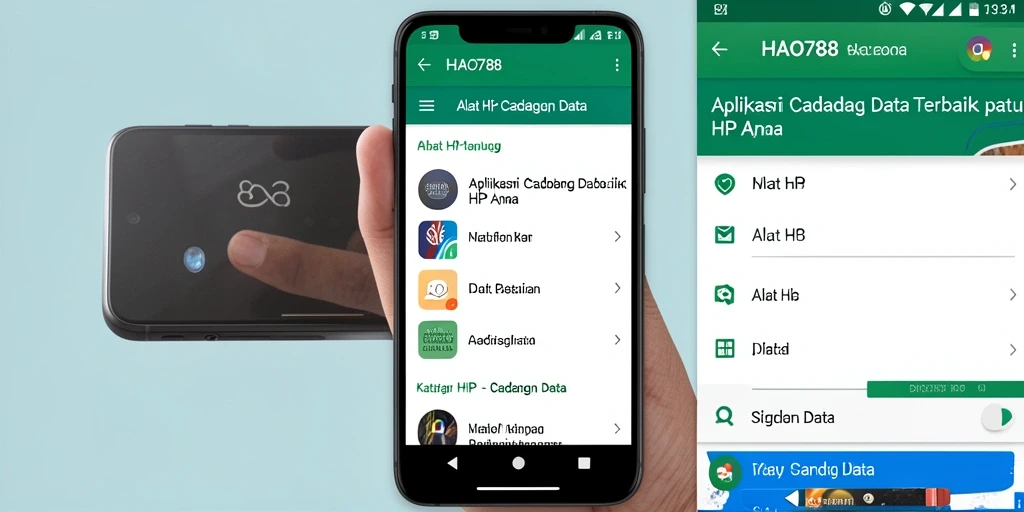 Antarmuka HAO788 yang sederhana dan fungsional untuk cadangan data.