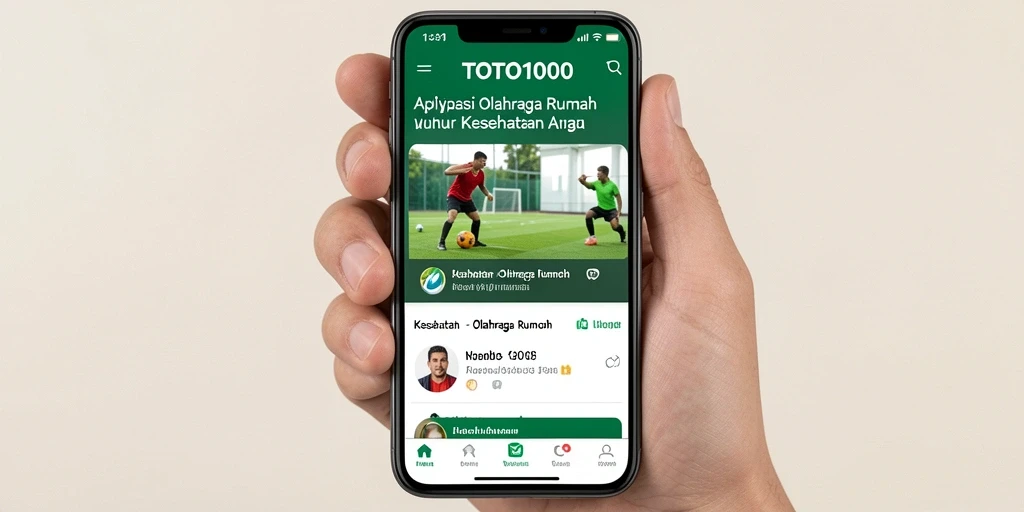 Tampilan antarmuka aplikasi TOTO1000 yang user-friendly.