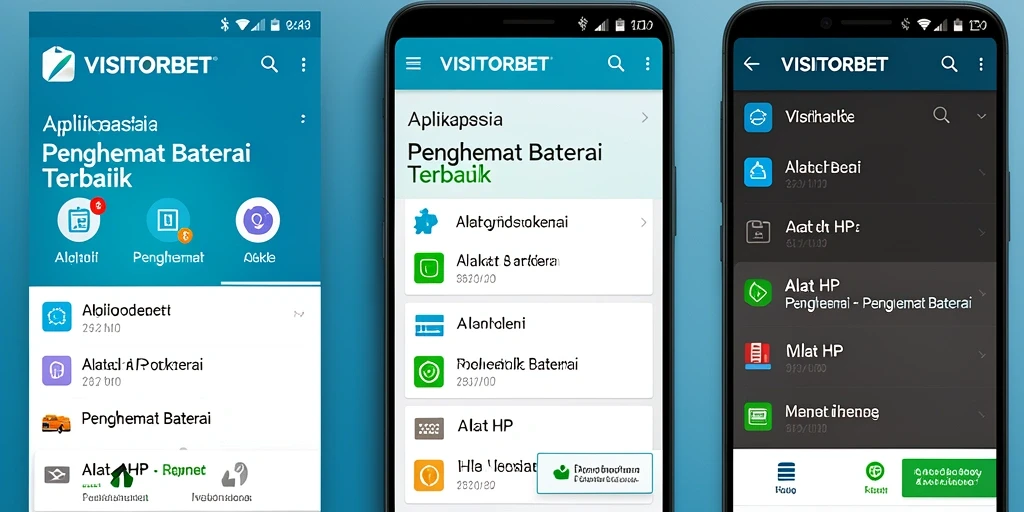 Tampilan antarmuka aplikasi VISITORBET yang sederhana dan efisien.