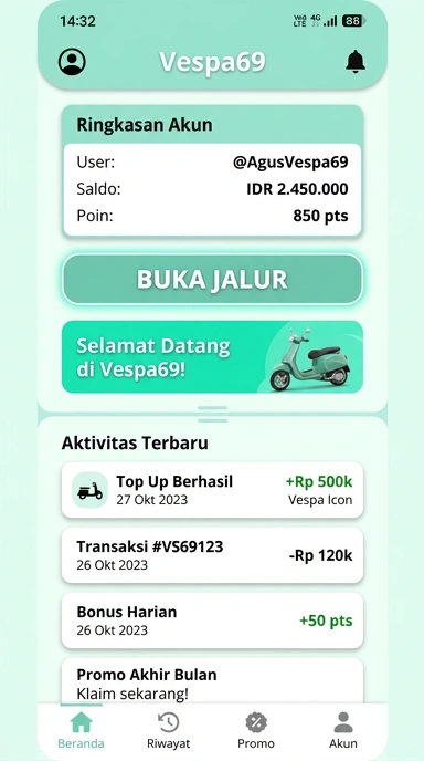 Halaman Link Alternatif vespa69 untuk Pengguna Android