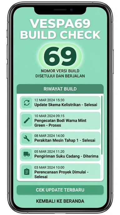 Riwayat Versi Terbaru Vespa69 untuk Pengguna Android